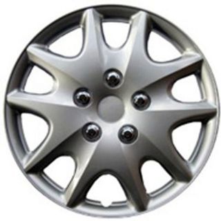 Design KT100915S_L ABS Silver 15 inch Hub Caps (Set of 4) Wheels & Tires
