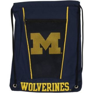 Michigan Wolverines Mesh Drawstring Backpack   Navy Blue
