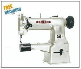 Consew 207 Heavy Duty, Single Needle, Cylinder Arm Industrial Lockstitch Sewing Machine
