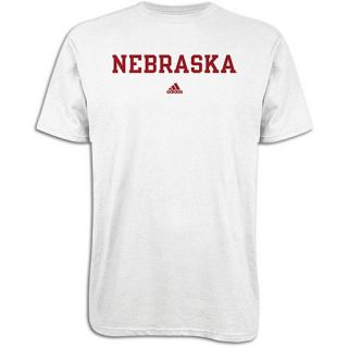 adidas College School Block T Shirt   Mens   Basketball   Clothing   Nebraska Cornhuskers   University Red