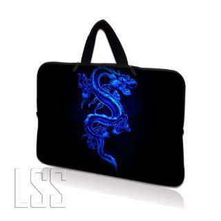LSS 15.6 inch Laptop Sleeve Bag Carrying Case Pouch with Hidden Handle for 14" 15" 15.4" 15.6" Apple Macbook, GW, Acer, Asus, Dell, Hp, Sony, Toshiba, Blue Dragon Computers & Accessories