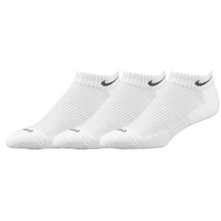 Nike 3 Pk Dri Fit 1/2 Cushion Low Cut Socks   Mens   Training   Accessories   White