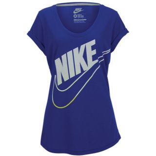 Nike Oversized Futura Fade T Shirt   Womens   Casual   Clothing   Deep Night