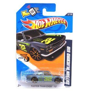 2012 Hot Wheels Faster Than Ever Datsun Bluebird 510 Grey #92/247 Toys & Games