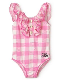 Juicy Couture Infant Girls' Gingham Juicy Swim Suit Choose Juicy   Sizes 3 24 Months's