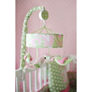 Buy My Baby Sam Pixie Baby 3 Piece Crib Bedding Set in Pink/Green Paisley from