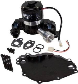 PRW 4430217 Black Powder Coated Performance Quotient Electric Racing Water Pump for Ford 302 351W Automotive