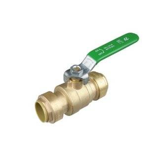 Plumbers  UV30303 Brass Ball Valve Push Fit, 1/2"