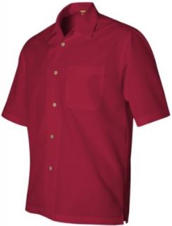 Cubavera Men's Short Sleeve Shadow Box Camp Shirt Clothing