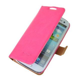 VivianGo Hot Pink Luxury PU Leather Flip Case Cover for Samsung Galaxy S3 III i9300 Cell Phones & Accessories