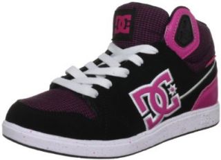 DC Women's University Mid W Skate Shoe,Crazy Pink/Black/White,9.5 B US Shoes