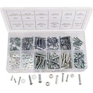 347pc Home Nut, Bolt, Screw & Washer Assortment   All Phillips Head   Hardware Nut And Bolt Sets  