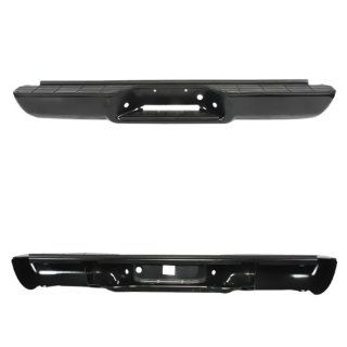 CarPartsDepot, Black Rear Bumper Assembly Steel Bar Replacement Pickup, 364 151148 20 BK GM1101110 999862 Automotive