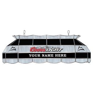 BSS   Personalized Coors Light Stained Glass 40 inch Light Fixture 