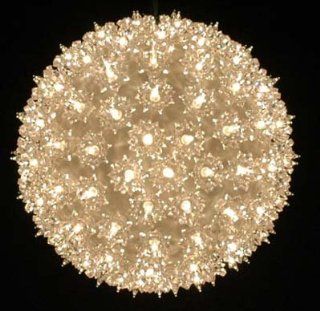 Novelty Lights, Inc. SS150 TWI CL Commercial Grade Indoor/Outdoor Christmas Starlight Sphere, Twinkle Clear, Random Twinkle, 150 Light, 10" Diameter, Stackable Plug Patio, Lawn & Garden