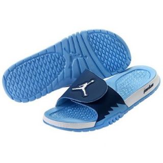Nike Air Jordan Hydro V Retro (True Blue / Metallic Platinum / University Blue) 555501 407 Shoes