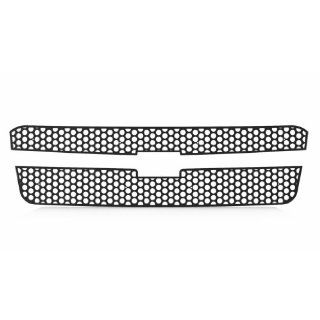 Ferreus Industries   2002 2006 Chevy Avalanche Circle Punch Black Powdercoat Grille Insert Works Only on Trucks With Body Cladding   TRK 101 03black Automotive