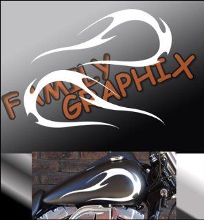 Motorcycle Flames Gas Tank Flame Decals Harley 13"x5.5" Flm407 