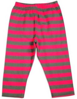 Mish   Infant Girls Striped Knit Pant, Fuchsia, Grey 29906 18Months Clothing