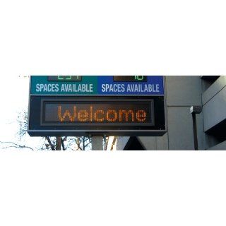 Variable Message Sign, 13"x85"x5.5", Three Modules Amber LED, Rebel Display Series, 72 lbs, mounts n/i