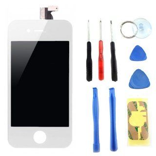 White Replacement LCD Touch Screen digitizer Panel Assembly for iPhone 4 with Tool Kit Cell Phones & Accessories