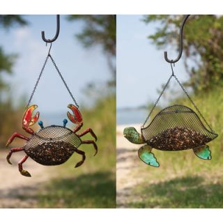 New Creative Coastal Crab and Turtle Bird Feeder (Set of 2)
