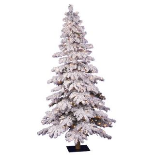 Vickerman Flocked Spruce Alpine 6 White Artificial Christmas Tree