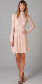 RED Valentino Long Sleeve Lace Dress