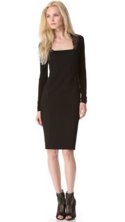 Donna Karan New York Long Sleeve Dress with Lace