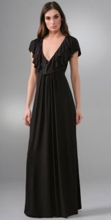 Tbags Los Angeles Maxi Dress with Ruffle