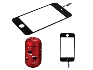 NEW Digitizer Touch Screen For iPod Touch 4th 4 Gen US Plus Mobile Portable Tweakers Mini Boom Speakers for iPod / iPad/ iPhone 4 / Motorola Droid Red