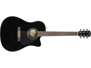 Fender CD 140 SCE Black Acoustic Electric Guitar Six String Acoustic Electric Guitar Cutaway