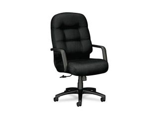 HON 2091NT10T 2090 Pillow Soft Executive High Back Swivel/Tilt Chair, Black Fabric/Black Base