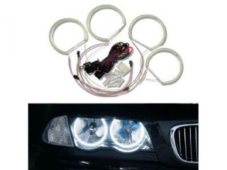 iJDMTOY 7000K Xenon White 284 SMD LED Angel Eyes Halo Ring Lighting Kit for BMW E46 3 Series Non HID Headlights version