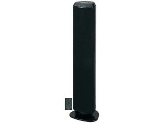 JENSEN SMPS1000 Bluetooth Wireless Tower Speaker with RCA Input Jack, Digital Clock, FM Stereo Radio, Aux In, SubwooEach