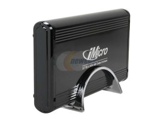 iMicro IMBS35G BK Aluminum 3.5" Black IDE / SATA USB 2.0 External Enclosure