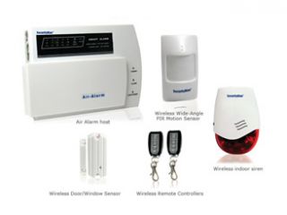 D.I.Y. Wireless Home Alarm System Kit   SEC AIR ALARM1