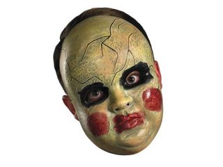 Creepy Clown Baby Doll Face Adult Halloween Costume Mask