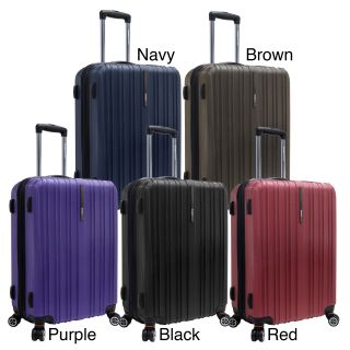 Travelers Choice Tasmania 25 inch Expandable Hardside Spinner Upright Suitcase (100 percent pure polycarbonateExterior dimensions 25 inches x 17 inches x 10 inchesDepth 10 inches expands to 12 inchesWeight 11 poundsCarrying strap/handle Yes/NoWheeled