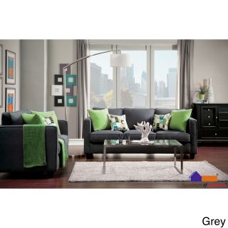Furniture Of America Ivy 2 piece Transitional Sofa And Loveseat Set