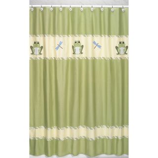 Leap Frog Kids Shower Curtain (GreenMaterials 100 percent cotton, microsuede Dimensions 72 inches wide x 72 inches longCare instructions Machine washableShower hooks and liner not includedThe digital images we display have the most accurate color possi