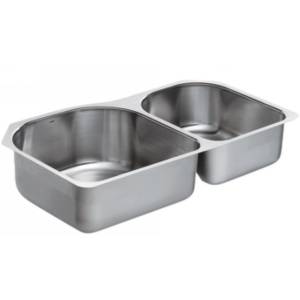 Moen G18265 1800 Series Stainless steel 18 gauge double bowl sink