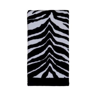Creative Bath Zebra Bath Towels, Black/White