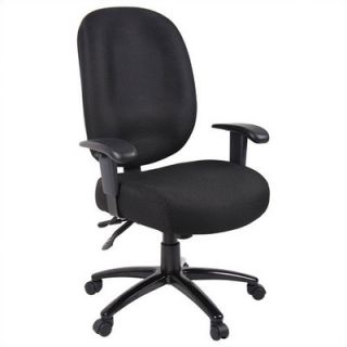 Aaria Dido Mid Back Task Chair ADID3 Fabric Black, Tilt Standard