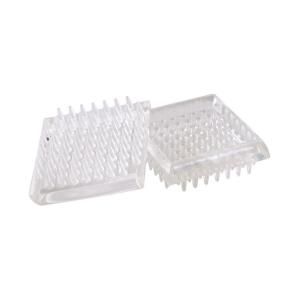 Shepherd 1 7/8 in. Square Clear Plastic Spiked Cups 4 Pack 89083