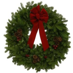 Worcester Wreath 30 in. Classic Fresh Balsam Fir Wreath  Sold Out for the Season   DISCONTINUED CW30 WK7