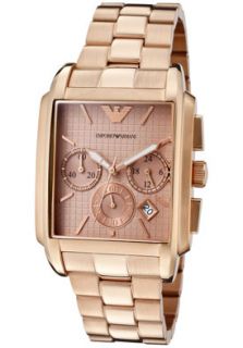 Emporio Armani AR0322  Watches,Mens Chronograph Matte Rose Gold Tone Dial Rose Gold Tone Stainless Steel, Chronograph Emporio Armani Quartz Watches