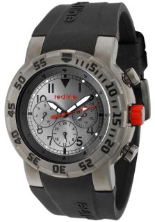 Red Line 50027 GUN 014  Watches,Mens RPM Grey Dial Black Silicone, Casual Red Line Quartz Watches