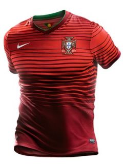 Nike Portugal 2014/15 Mens Home Short Sleeved Shirt