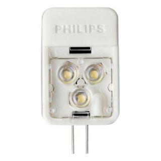 Philips 20W Equivalent Soft White (2700K) T3 Desk and Cabinet G4 Base 12 Volt LED Light Bulb 418392